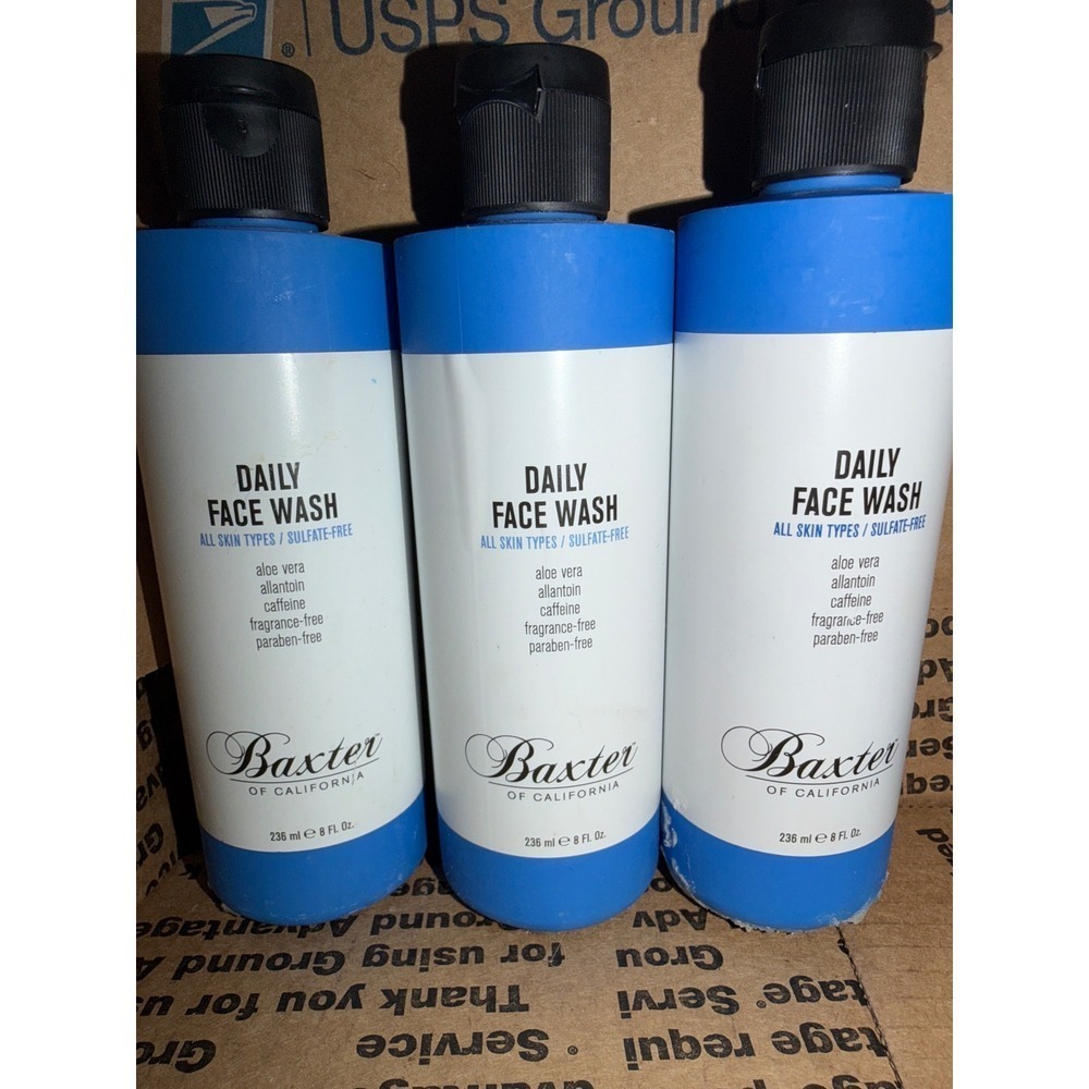 Baxter of California Daily Face Wash 3 Pack for‎ All Skin Types men